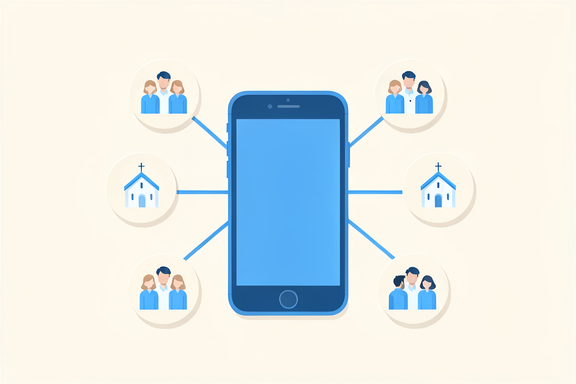 A church engagement app connecting members and congregation through one mobile app